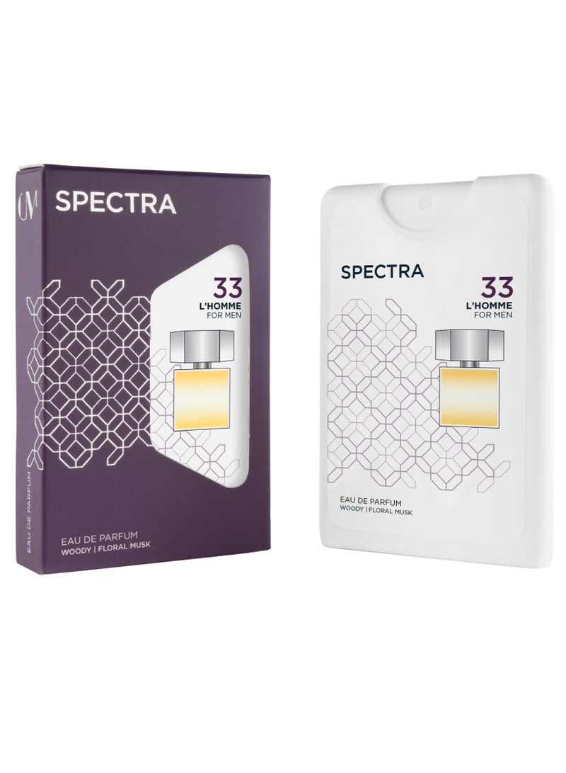 سبكترا بوكيت 033 عطر لوهوم او دي بارفيوم للرجال - 18مل - Image 1