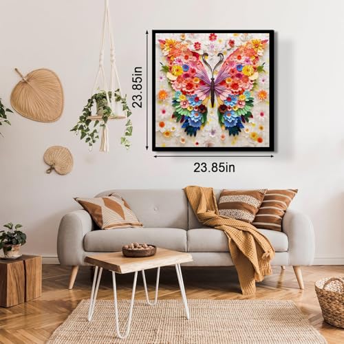 iDream 1000 Pieces Jigsaw Puzzle – Artistic 3D Design, Colorful Wall Decor, Challenging Puzzle Gift for Friends & Family (Flower Butterfly) - Image 2