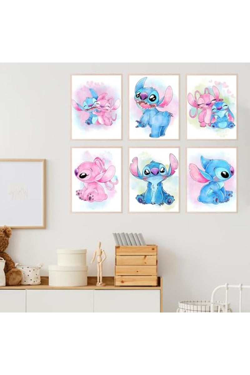 BigWig Prints Lilo and Stitch Poster - Stitch Room Decor, Stitch Bedroom Decor, Stitch Wall Decor, Stitch Room Decor for Girls Bedroom, Stitch Decor for Nursery, Stich Decor - 6 Pack (8x10) Unframed - Image 5