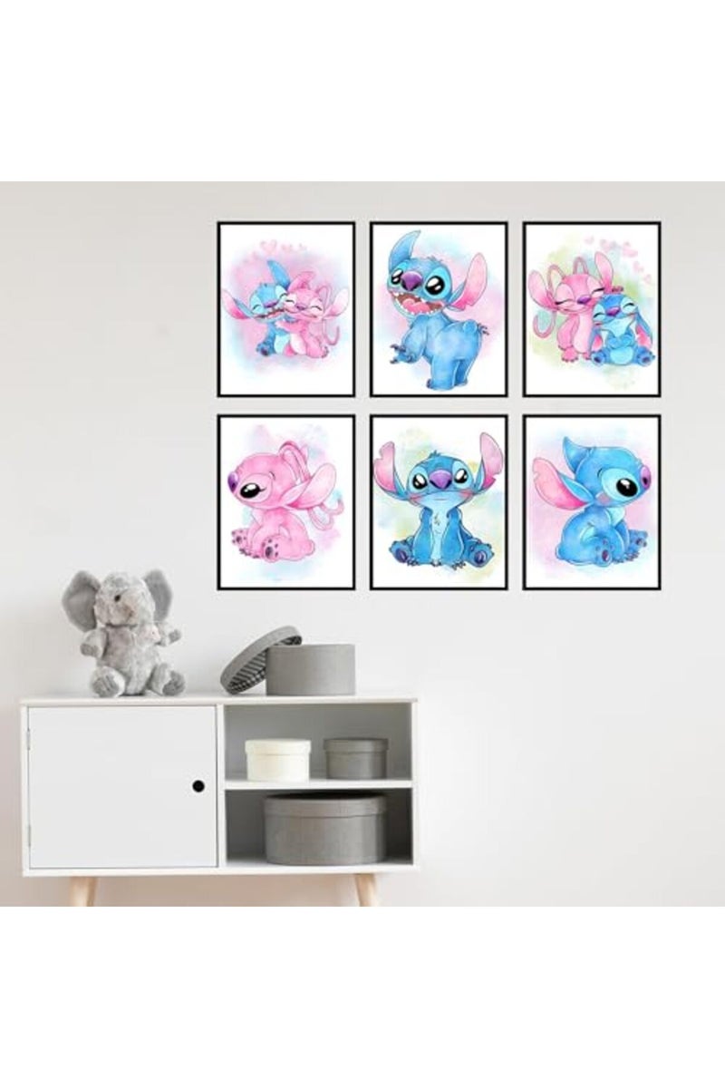 BigWig Prints Lilo and Stitch Poster - Stitch Room Decor, Stitch Bedroom Decor, Stitch Wall Decor, Stitch Room Decor for Girls Bedroom, Stitch Decor for Nursery, Stich Decor - 6 Pack (8x10) Unframed - Image 3