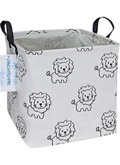 LANGYASHAN LANGYASHAN - Canvas Storage Bins Toy Box Square Collapsible Waterproof Nursery Hamper for Laundry, Toy Organiser, Kids Hamper, Baby Room Decor  - Image 1