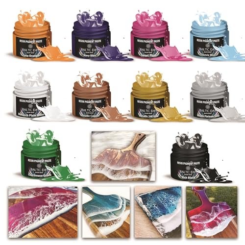 BALTIC DAY 10 Resin Pigment Pastes Set – Opaque Color Dye for Epoxy Resin Art & Crafts – Vibrant Mica Powder Paste – Easy-Mix Resin Color Pigments – Rich Epoxy Dye for Jewelry, Molds & DIY Projects – Nr2 - Image 2