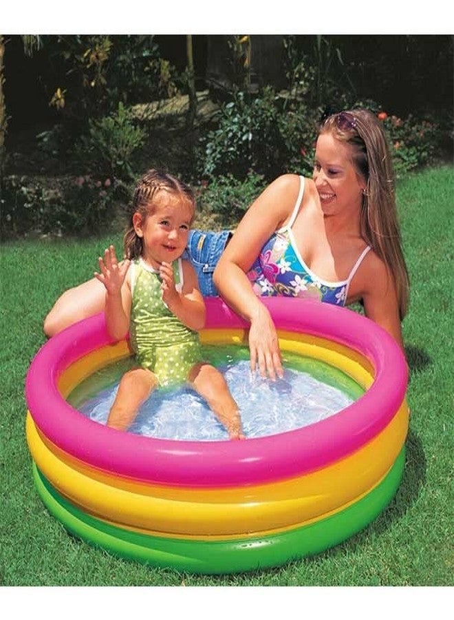 Glan Kid's Swimming/Water Bath Tub/Fun in Love with The Summer with Air Pump (Multicolour) (2ft) - Image 5