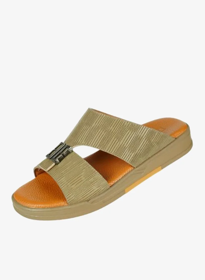 008-3649 Barjeel Uno Mens Arabic Sandals MSA139 Beige