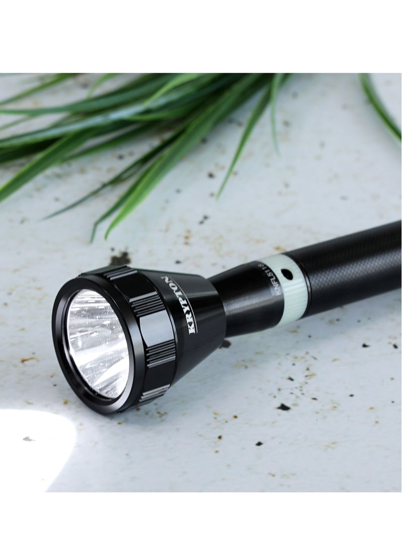 KRYPTON Rechargeable LED Flashlight Black  - Image 3
