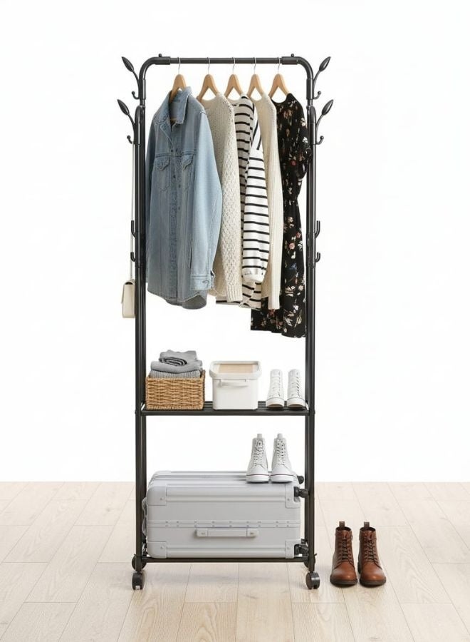ZEESQUARE Clothes Drying Rack for Garments Adjustable and Foldable Laundry Drying Rack - Image 1