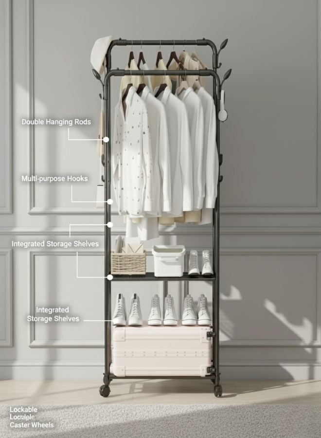 ZEESQUARE Clothes Drying Rack for Garments Adjustable and Foldable Laundry Drying Rack - Image 4