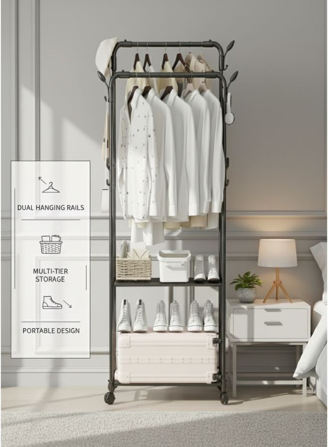 ZEESQUARE Clothes Drying Rack for Garments Adjustable and Foldable Laundry Drying Rack - Image 5