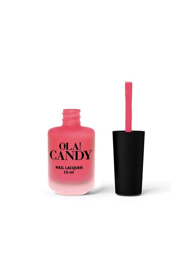 Ola Candy Ho Ho Hollywood Matte By Ola! Candy Matte Me Monday Collection 5 Free Long Lasting High Shine And Chip Resistant French Formulation 15 Ml 1 Unit  - Image 3