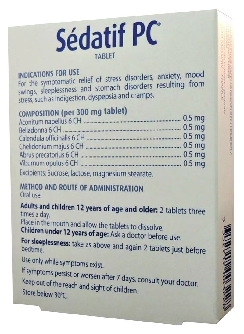 Boiron - Sedatif PC Anxiety, Sleeplessness & Stress Relief Tablets 40's - Image 1