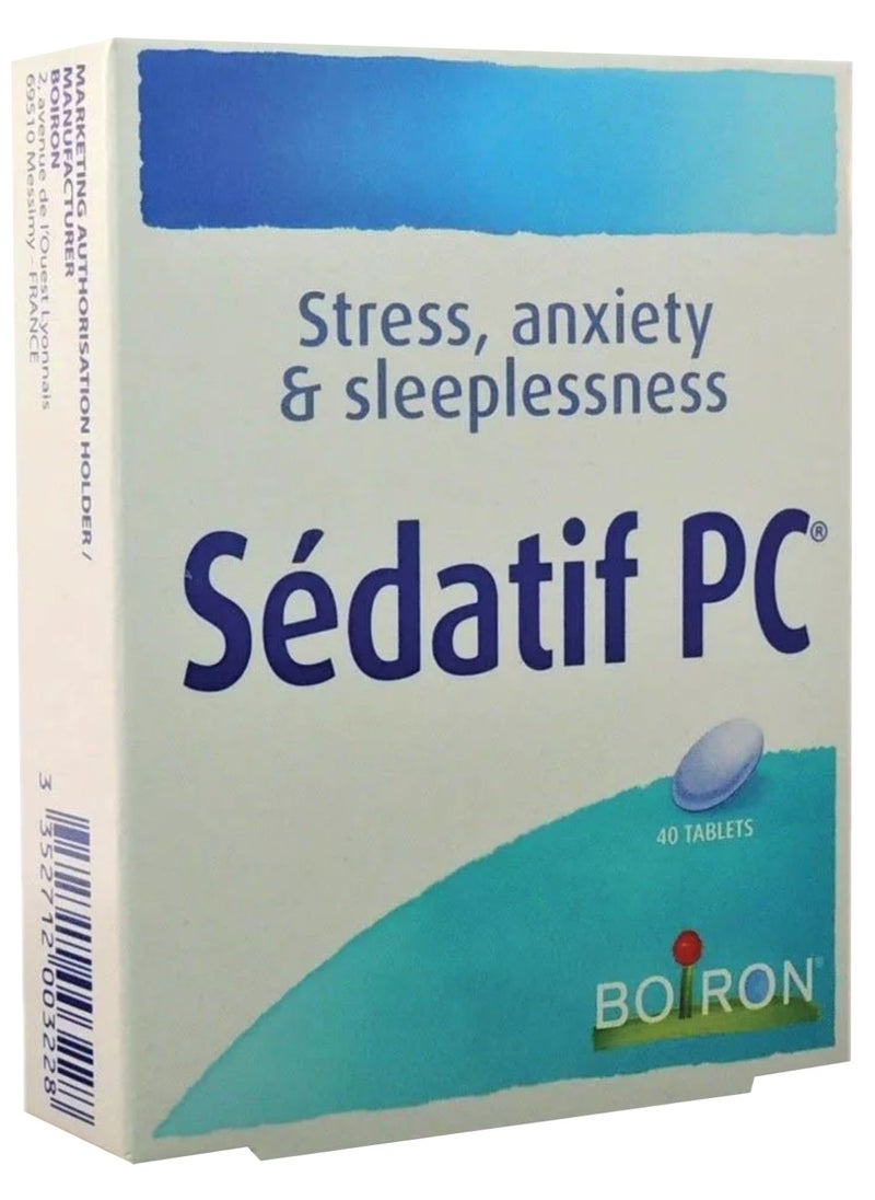 Boiron - Sedatif PC Anxiety, Sleeplessness & Stress Relief Tablets 40's - Image 1