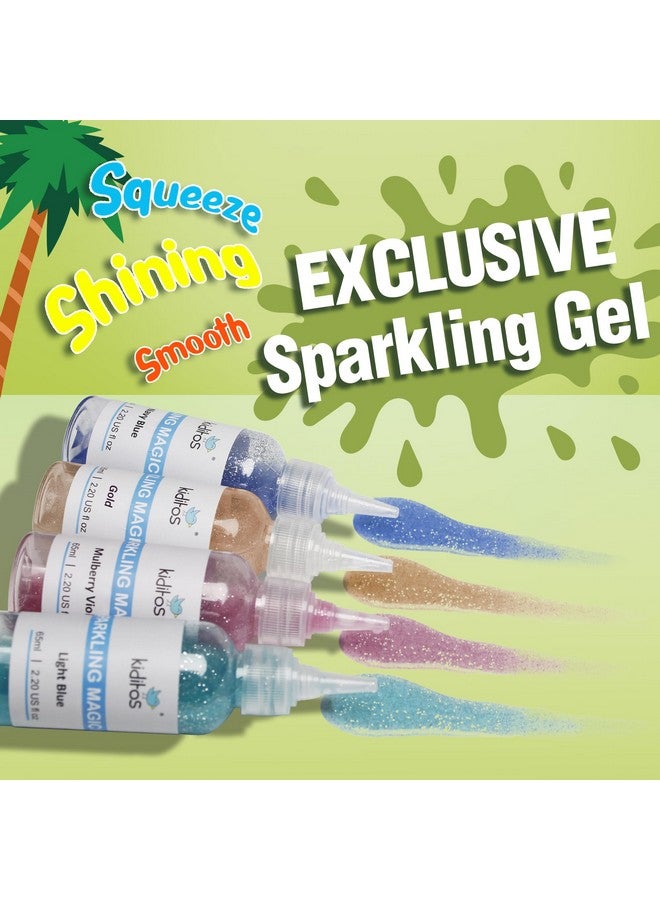 كيديتوس مجموعة ألعاب كيديتو السحرية المائية، مجموعة جل مائي على شكل جنية مائية مع 20 جلًا سحريًا، 10 قوالب ديناصورات، هدايا عيد ميلاد، هدايا حفلات، أدوات فنية وحرفية للأطفال (20 لونًا) - Image 3