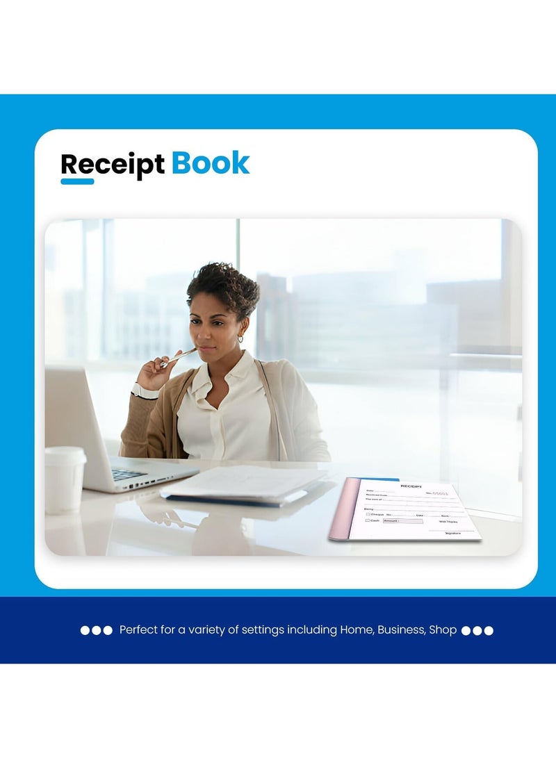 MARKQ دفتر إيصالات، 50 مجموعة، للمحلات التجارية الصغيرة، المنزل، مستلزمات المكاتب، 12.5 × 10 سم - Image 5