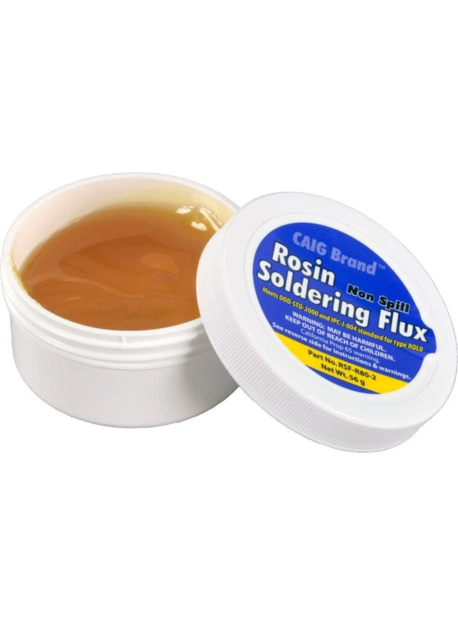 CAIG LABORATORIES LABS RSF-R80-2 Rosin Flux Soldering Paste Jar, 56 g, 1.5" - Image 1