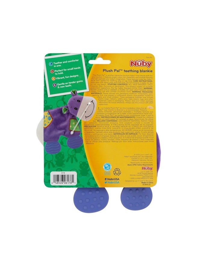 Nuby Nuby Comfort Teething Plush Pal, Interactive Blanket and Teether in One, Cow  - Image 2