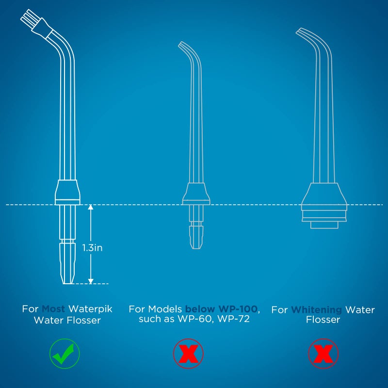 FreFeel Replacement Heads for Waterpik, Replacement Picks for Water Pik Water Flosser (6 Plaque Chaser Tips) - Image 2