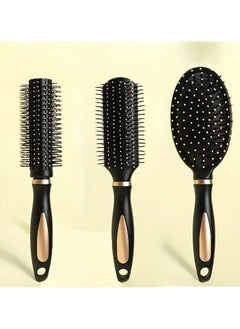 3pcs Hairdressing Comb Oval Shaped Air Cushion Comb Round Curling Brush Ribs Comb Anti Static Hair Styling Comb - pzsku/Z0081A459FB1413849F7BZ/45/_/1739369699/97a1c631-75ac-4195-b0d2-fb561dca8df2