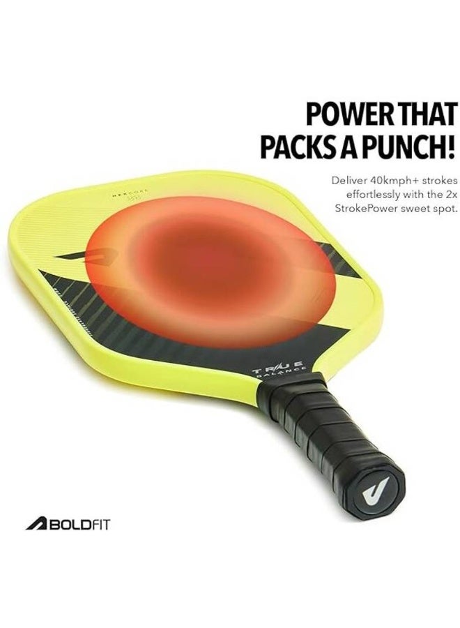 BOLDFIT BOLDFIT Pickleball Paddle Pickle Ball Racquet Glass Fiber Pickleball Bat Racket Pickleball Paddle  - Image 3