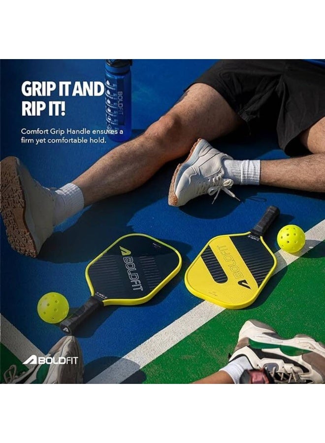 BOLDFIT BOLDFIT Pickleball Paddle Pickle Ball Racquet Glass Fiber Pickleball Bat Racket Pickleball Paddle  - Image 2
