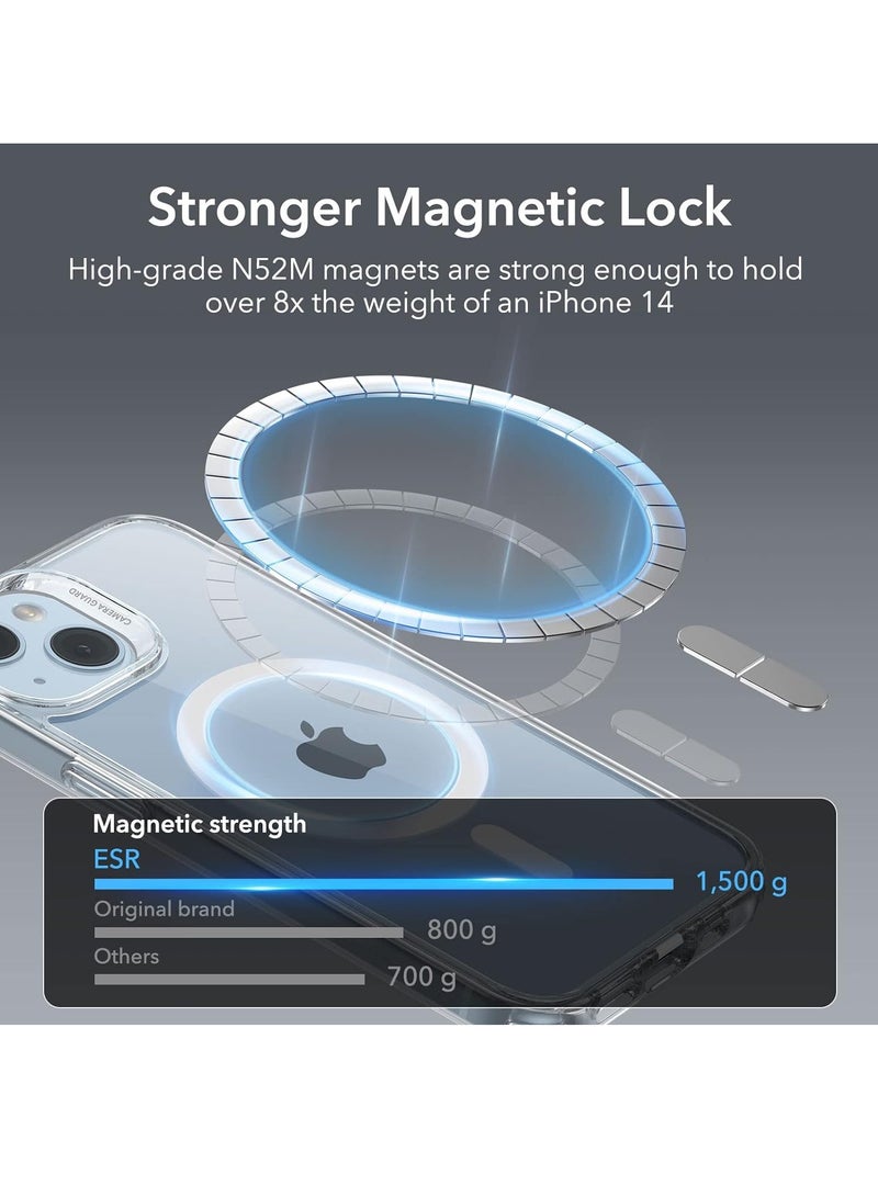 DUSALA For iPhone 13 Case Compatible with MagSafe Shockproof Military-Grade Protection, Magnetic Phone Case for iPhone 14/13 Classic Hybrid Case Clear - Image 4