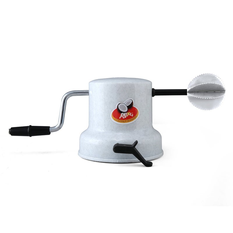 Anjali Plastic Coconut Scrapper with Vacuum Base, White - Image 5