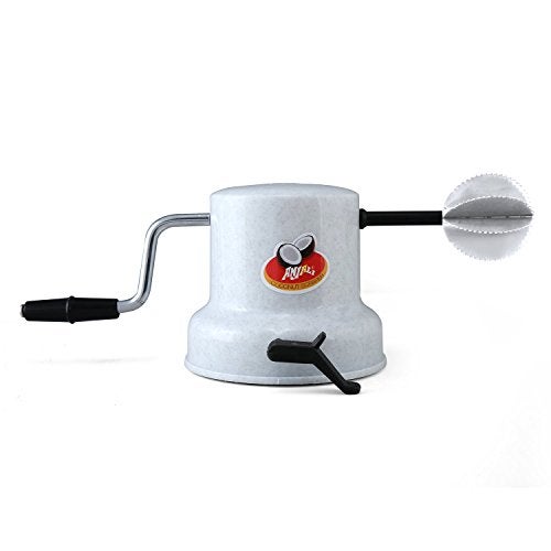 Anjali Plastic Coconut Scrapper with Vacuum Base, White - Image 1