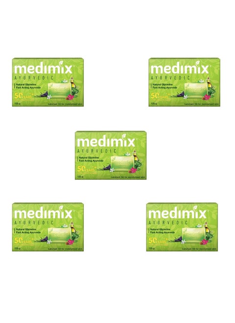 Medimix Ayurvedic Soap Natural Glycerin 125 grams 5 Pack
