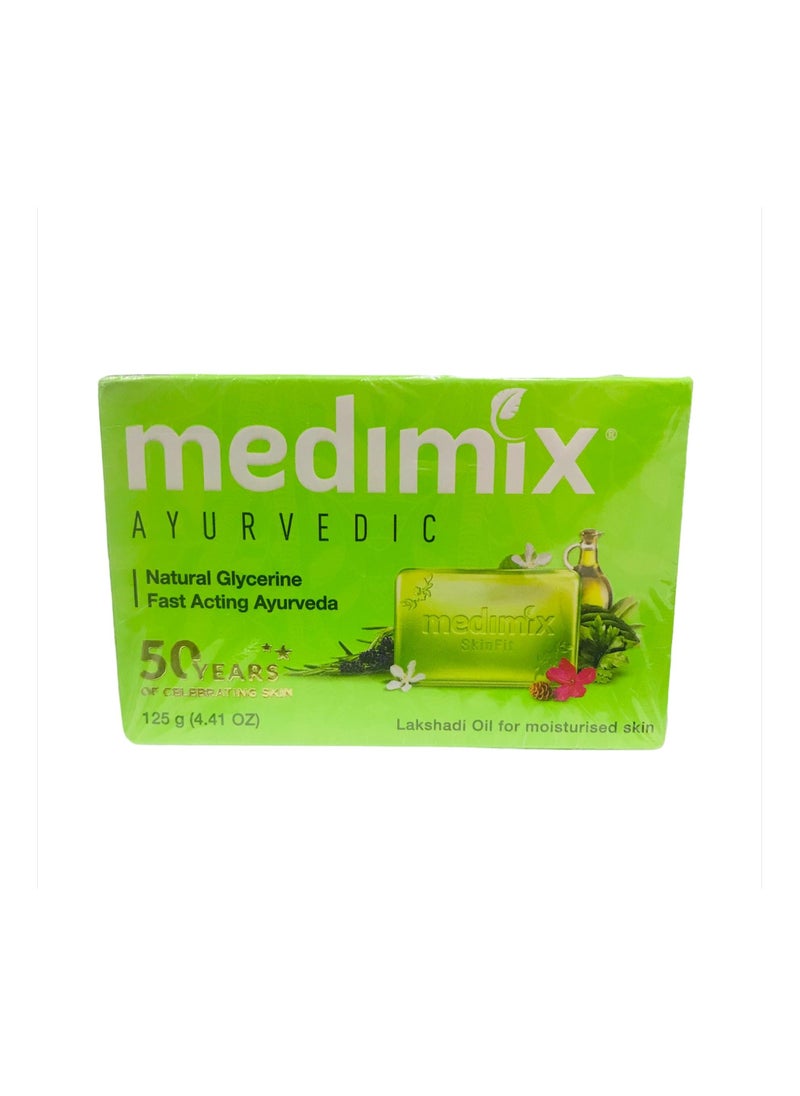 MEDIMIX AYUR - Medimix Ayurvedic Soap Natural Glycerin 125 grams 5 Pack - Image 1