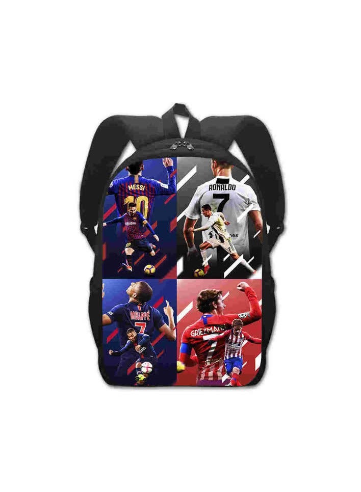 C7 schoolbag football Cristiano Ronaldo 141617-inch primary school kindergarten backpack one-piece system,S-Special offer real 16-inch single-layer weight 270g