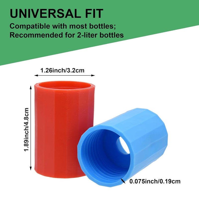 Mihey 50 قطعة موصل زجاجة الإعصار أنبوب دوامة أنابيب الإعصار في موصل زجاجة 5 ألوان - Image 2