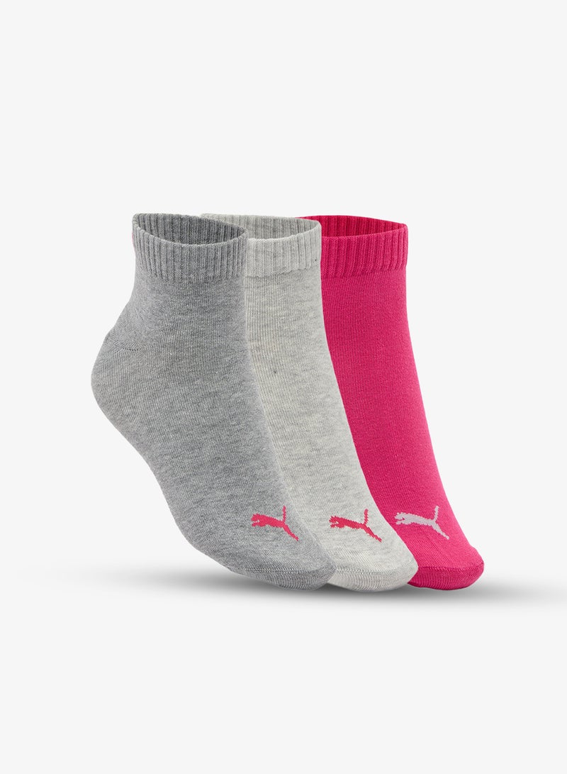 PUMA 3 Pack Plain Quarter Socks - Image 1