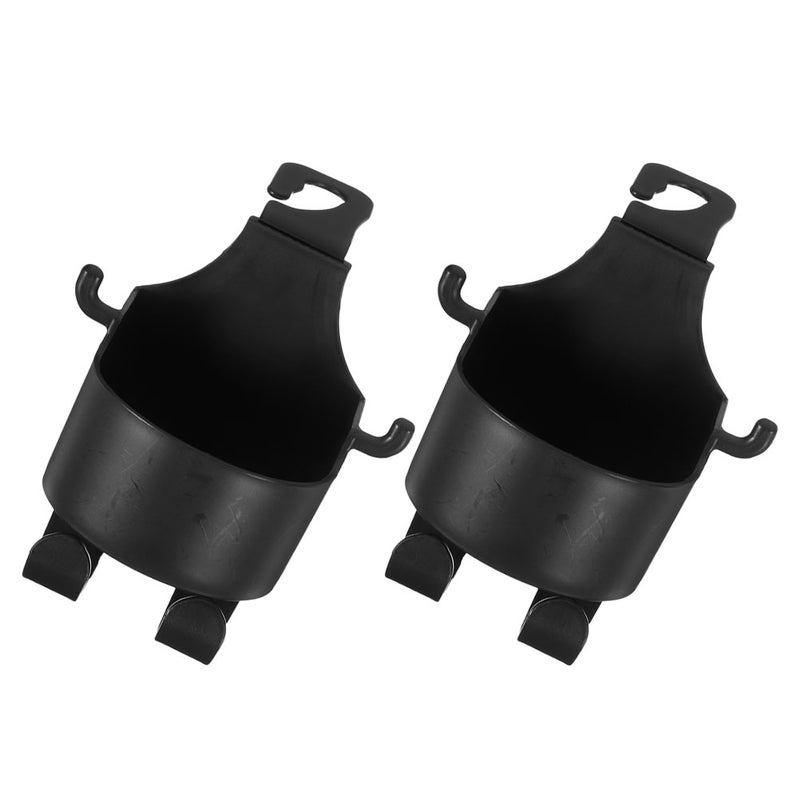 2pcs Car Headrest Seat Back Organizer Cup Holder Multifunctional Hook Drink Pocket Hanging Water Bottle Storage Holder For Auto Truck - Image 1