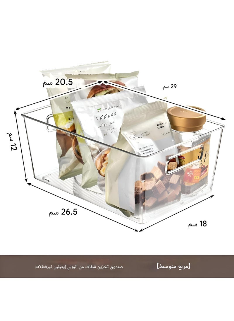 Generic Plastic Storage Container - Keep Your Items Neatly Stored With A Sturdy, Stable, Multi-Purpose Transparent Plastic Box Measuring 26.5 × 18 × 12 Cm, Providing Clear Visibility And Reliable Support For Heavy Loads  - Image 4