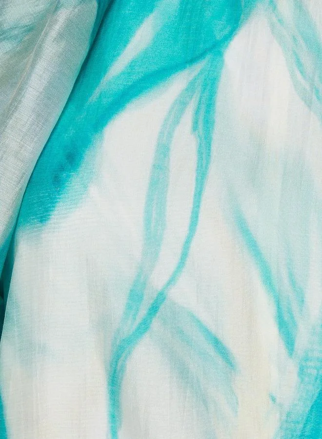 Iconic Iconic Printed A line Women Dress with Volume Sleeves