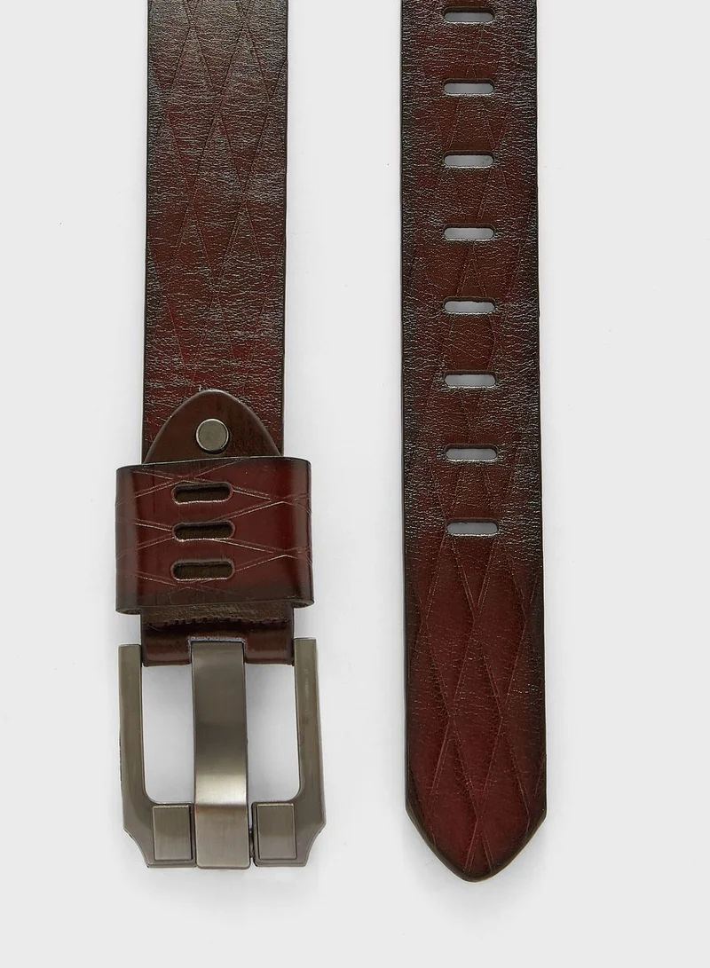 Seventy Five Faux Leather Wide Casual Belt