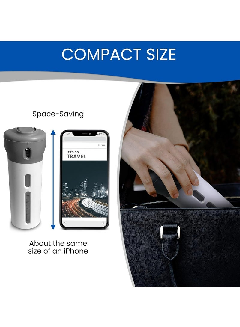 جوي لينك موزع شامبو وبلسم للسفر 4 في 1، حاوية سفر قابلة لإعادة الملء مع مانع للتسرب، موزع شامبو وبلسم للسفر خالٍ من مادة BPA، زجاجات سفر مع 4 موزعات سائلة - Image 5