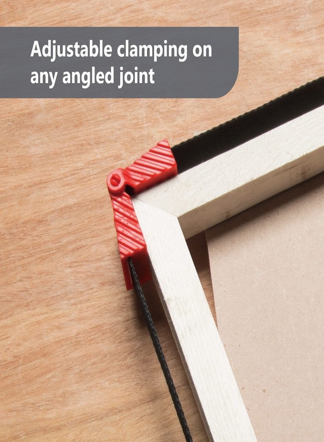 باورتيك مشابك أحزمة POWERTEC لأعمال النجارة - مشابك أحزمة سريعة الفك بمقبض مريح، مشبك إطار صورة قابل للتعديل، مشابك أحزمة بطول 13 قدمًا للخزائن والأدراج (71122V) - Image 4