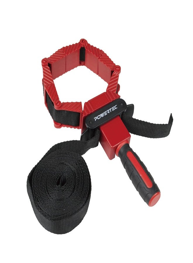 باورتيك مشابك أحزمة POWERTEC لأعمال النجارة - مشابك أحزمة سريعة الفك بمقبض مريح، مشبك إطار صورة قابل للتعديل، مشابك أحزمة بطول 13 قدمًا للخزائن والأدراج (71122V) - Image 2