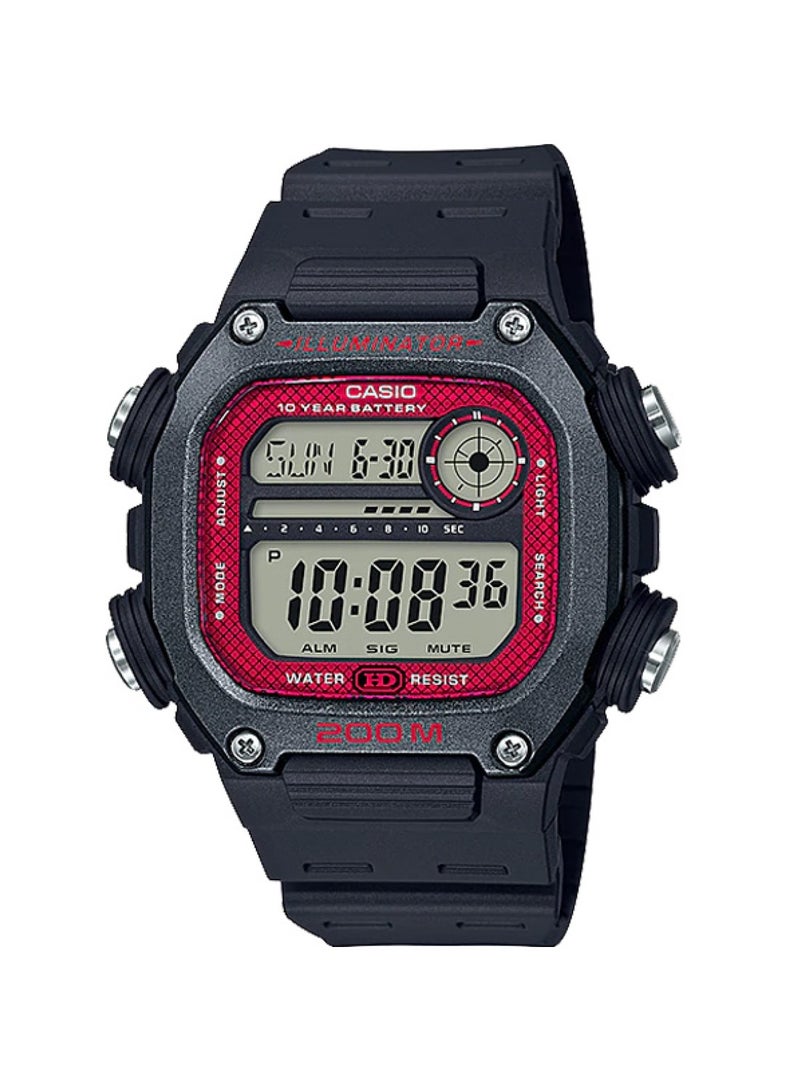 CASIO Men's Resin Digital Watch DW-291H-1BVDF - 51 mm - Black - Image 1