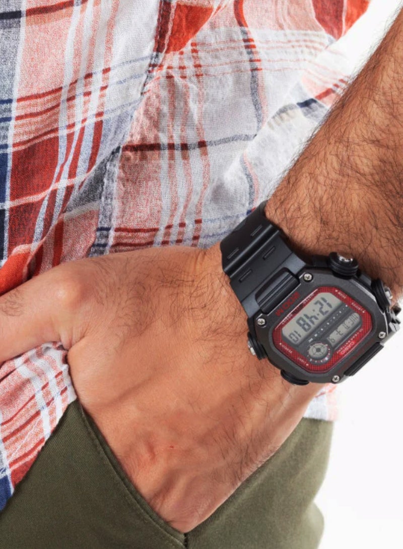CASIO Men's Resin Digital Watch DW-291H-1BVDF - 51 mm - Black - Image 5