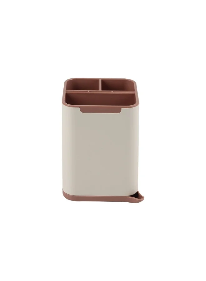 DANUBE HOME Danube Home Mocha Cutlery Holder 11.5 X 11.8 X 14.5 Cm | Abs Cutleries Stand | Durable Kitchen Utensils Accessories For Home Dining Kitchen - Multi Color