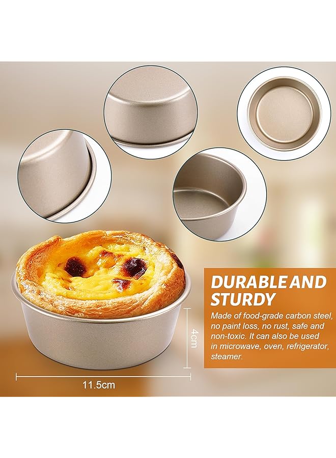 KASTWAVE 2Pcs Air Fryer Egg Moulds, 4'' Ramekins For Air Fryer, Egg Ring Molds For Baking, Non Stick Moulds For Fried Egg Muffin Sandwiches, Breakfast Household Kitchen Cooking Tool - Image 3