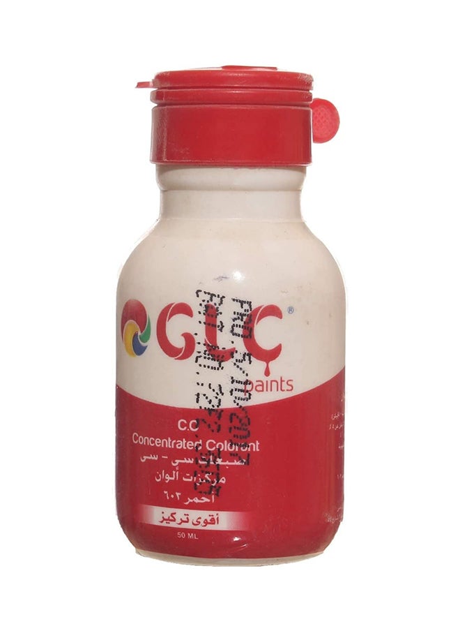 GLC - Glc Package Of Universal Oil-Based And Water-Based Colors, High Concentration, Cc 603, 50 Ml, Red - Image 1