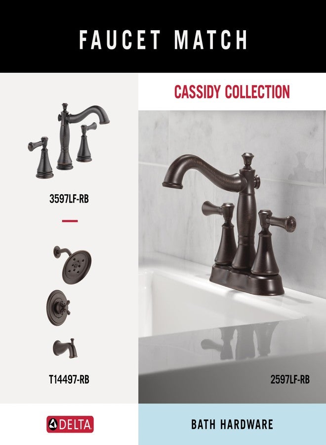 DELTA FAUCET 79718-RB Cassidy 18-in Wall Mount Towel Bar Bath Hardware Accessory in Venetian Bronze - Image 5