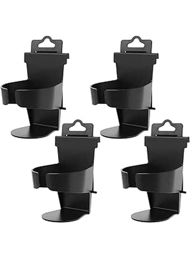 4 Pcs Car Back Seat Headrest Hanging Cup Holder Organizer Black Storage For SUV Truck - Image 1