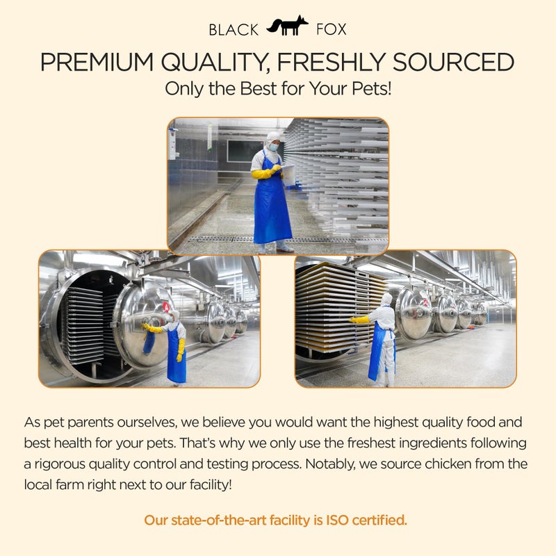 BLACK FOX Freeze-Dried Chicken Breast Training Treats for Dogs and Cats | 330 Treats, 4oz Single Ingredient, Raw, Healthy, All Natural, Human Grade, Recyclable Packaging - Image 5