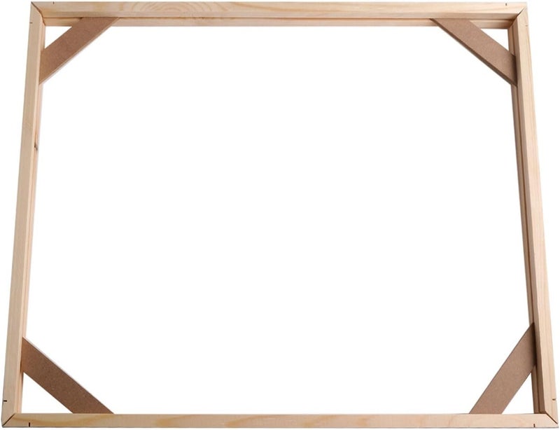 DIY Wooden Frame Canvas Paintings and Posters, 3CM Wide Sturdy Picture Frame Kit Home Wall Decor, Assembly Art Display Frame(40 * 50cm) - Image 1