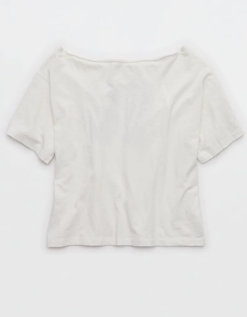 Aerie  Aerie Off-The-Shoulder Relaxed Tee for Women | Best Price UAE