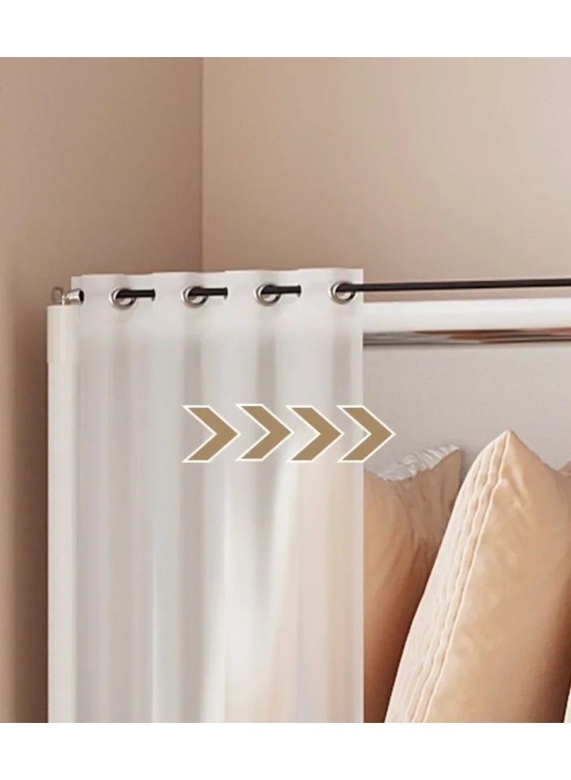 Generic 6-Layer Storage Rack Magazine Bookcase Display Organizer Shelves Book Shelf with Dustproof Curtains  - Image 2