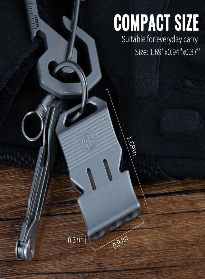 TACRAY Titanium Emergency Survival Whistle - Square Triple-Tube Design, Ultra-Loud 120+dB, Waterproof & Durable, EDC Safety Whistle for Camping, Hiking, Outdoor & Rescue（Gray） - Image 4